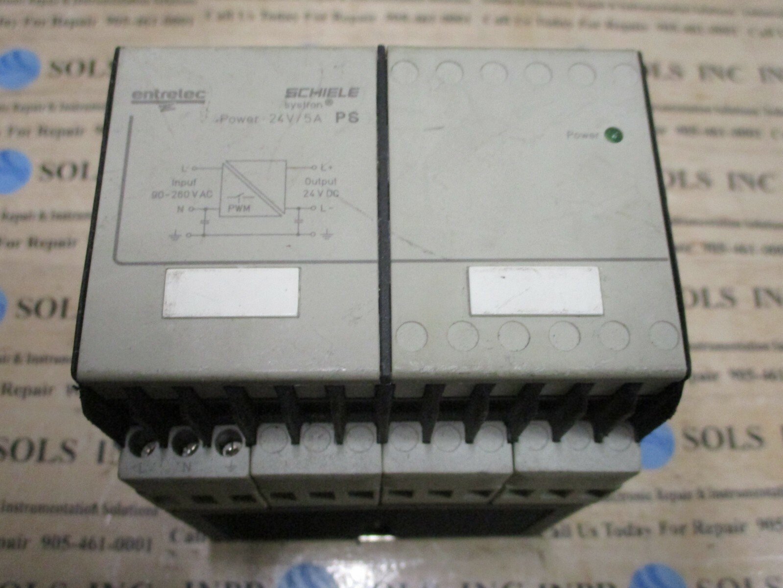 Entrelec-SCHIELE-242341600-PS-Systron-Power-Supply-24VDC-5A-90-260VACTested-154752500082 Entrelec SCHIELE 2.423.416.00 PS Systron Power Supply 24VDC 5A 90-260VAC*Tested* - Image 1