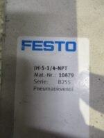 FESTO JH-5-1/4-NPT Penumatic Valve Mat. Nr. 10879 0-8bar 0-120psi 17-145psi*NEW* - Image 6