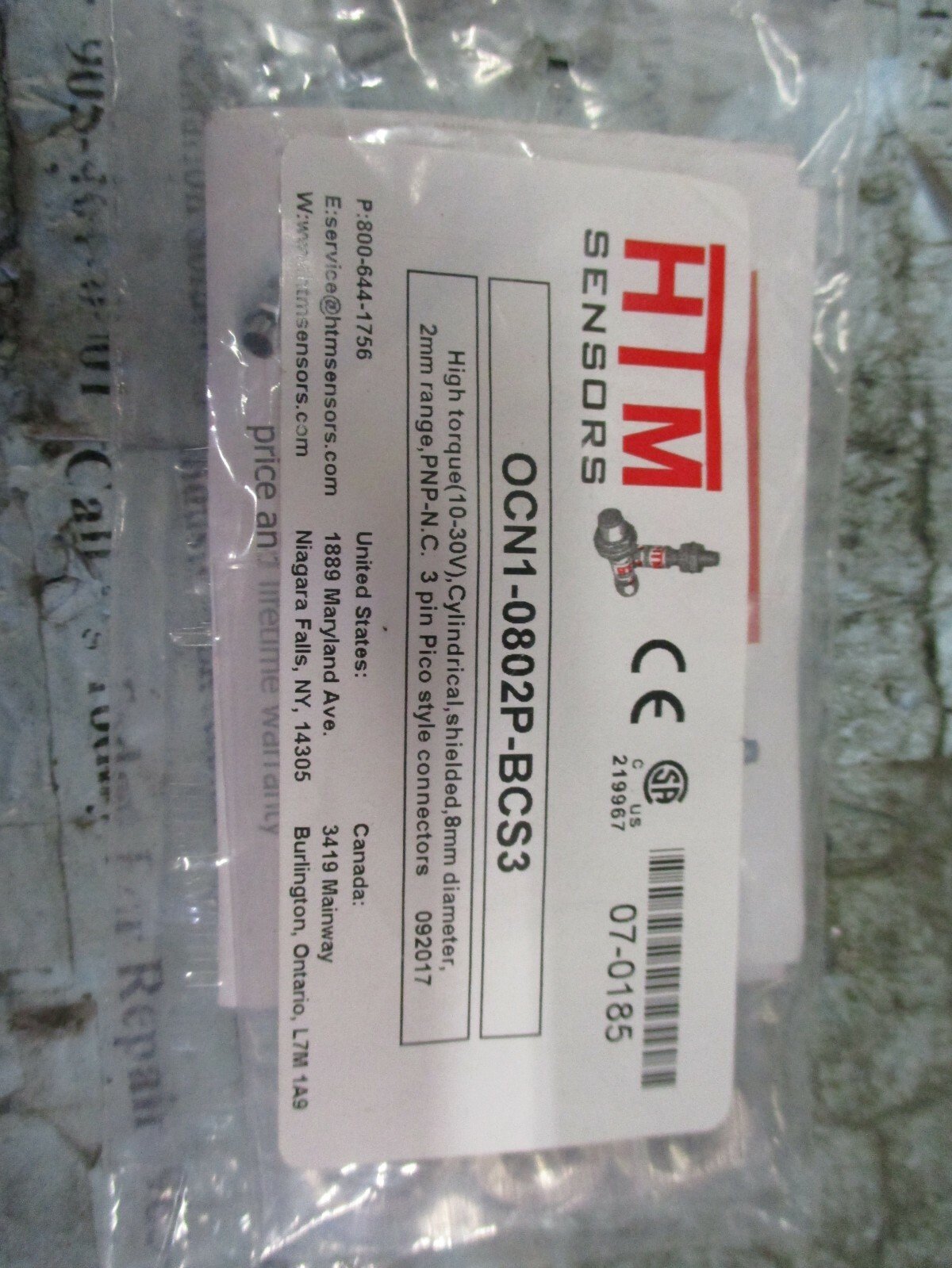 HTM-OCN1-0802P-BCS3-Proximity-Sensor-10-30VDC-2mm-PNP-NC-3-Pin-PICO-Style-NEW-154071333702 HTM OCN1-0802P-BCS3 Proximity Sensor 10-30VDC 2mm PNP-NC 3 Pin PICO Style *NEW* - Image 1