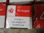 Hi-Light NAA204-12 Insert Bearing 3/4" Eccentric Locking Collar 8pieces *NEW* - Image 4