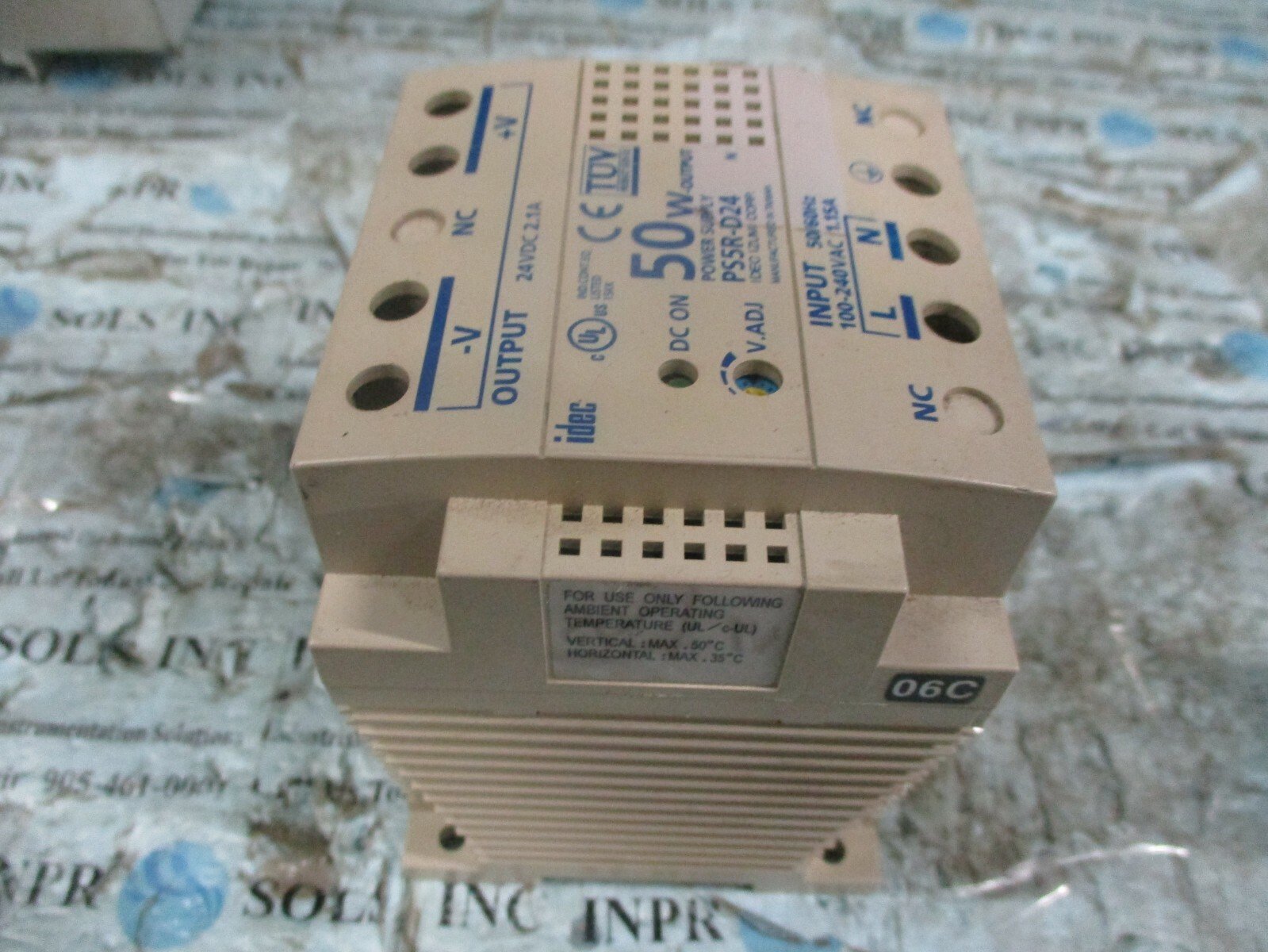 IDEC-PS5R-D24-DC-Power-Supply-24VDC-21A-50Watt-100-240VAC-IDEC-PS5R-Tested-164262786672 IDEC PS5R-D24 DC Power Supply 24VDC 2.1A 50Watt 100-240VAC IDEC PS5R *Tested* - Image 1