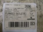 Leviton 2696 30A 600V 3-Phase Flanged Outlet L13-30R Nylon Locking Recepta *NEW* - Image 4