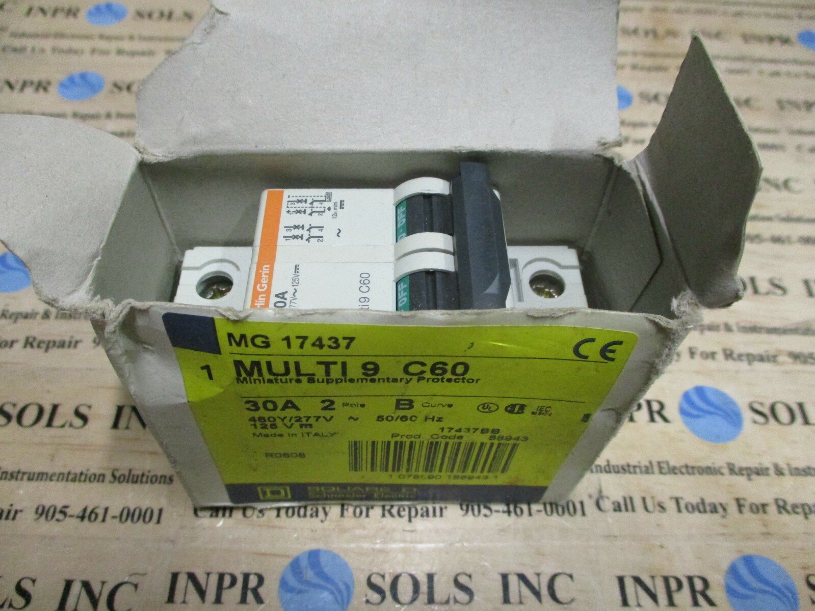 Merlin-Gerin-Cat-17437-B30A-Multi9-C60-Breaker-30A-2pole-MG17437-Breaker-NEW-154773998412 Merlin Gerin Cat # 17437 B30A Multi9 C60 Breaker 30A 2pole MG17437 Breaker *NEW* - Image 1