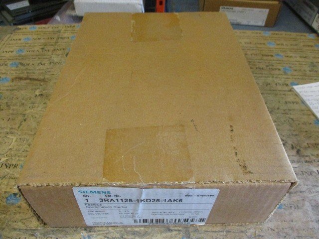 SIEMENS-3RA1125-1KD25-1AK6-Fastbus-Combination-Starter-120V-Coil-9-125-A-NEW-157474886732 SIEMENS 3RA1125-1KD25-1AK6 Fastbus Combination Starter 120V Coil 9-12.5 A *NEW* - Image 1
