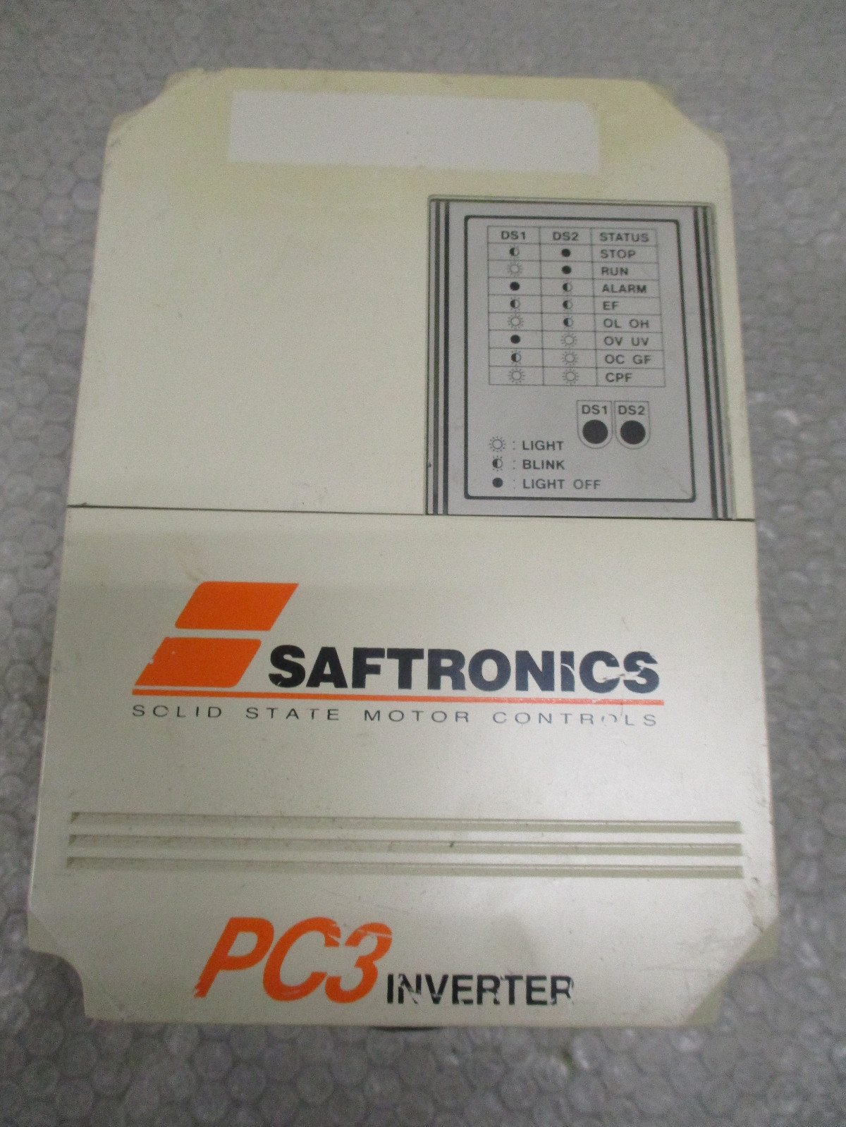 Saftronics-CIMR-PCU40P4-PC3-Inverter-AC-Drive-380-460VAC-12KVA-075HP-Tested-152961987112 Saftronics CIMR-PCU40P4 PC3 Inverter AC Drive 380-460VAC 1.2KVA 0.75HP *Tested* - Image 1