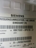 Siemens 6SE7022-2FC10-Z SIMOVERT FC Frequency Inverter 500-575VAC 20A *Tested* - Image 7
