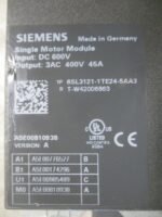 Siemens 6SL3121-1TE24-5AA3 Single Motor Module DC 600V 400V 45A Ver A *Tested* - Image 9
