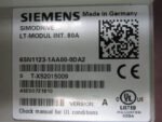 Siemens 6SN1123-1AA00-0DA2 SimoDrive LT- Module 80 Amps Ver A *Fully Tested* - Image 6