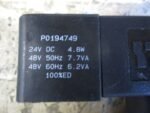 Spartan P0194749 Solenoid Valve Coil 24VDC 48V 7.7VA 48V 6.2VA 4.8Watt *Tested* - Image 6