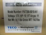 TECO PA7300-5010-N1 Adjustable Speed Drive 500-600VAC 10HP 10.9KVA 11A *NEW* - Image 6