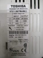 Toshiba VFS11-2007PM-WN(1) Transistor Inverter 200/240AC 0.75kW 1HP *Tested* - Image 6