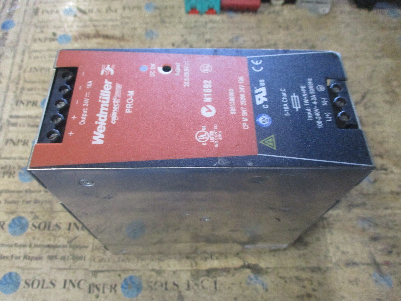 Weidmuller-8951360000-Connect-Power-DC-Power-Supply-24VDC-10A-100-240V-Tested-166896434482 Weidmuller 8951360000 Connect Power DC Power Supply 24VDC 10A 100-240V *Tested* - Image 1