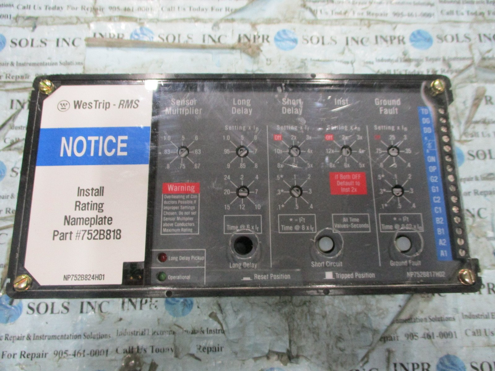 WesTrip-752B818-Trip-protection-Circuit-Breaker-Relay-NP752B824H01-Parts-153268401952 WesTrip 752B818 Trip protection Circuit Breaker Relay NP752B824H01 *Parts* - Image 1