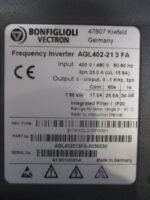 AgilE Bonfiglioli Vectron AGL402-21 3 FA Frequency Inverter 7.5kW 400V *Tested* - Image 7