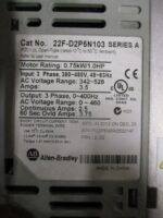 Allen Bradley 22F-D2P5N103 PowerFlex4M Drive 0.75kW/1.0HP 400V *NO COVER*Tested* - Image 5