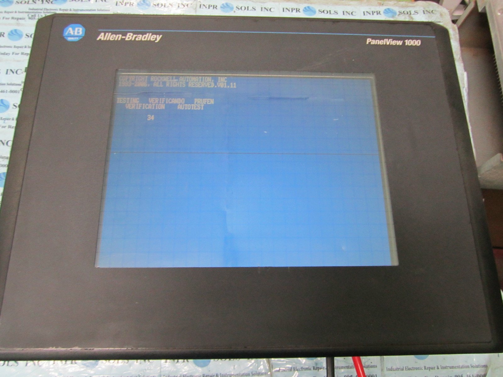 Allen-Bradley-2711-T10C10L1-Panelview-1000-Ser-E-Rev-D-FRN-446-Fully-Tested-163916629083 Allen Bradley 2711-T10C10L1 Panelview 1000 Ser E Rev D FRN 4.46 * Fully Tested* - Image 1
