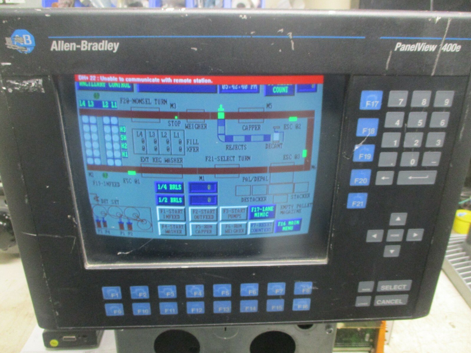 Allen-Bradley-2711E-K14C6X-Panelview-1400e-Terminal-Ser-C-Rev-B-Frn-40-Tested-153464259973 Allen Bradley 2711E-K14C6X Panelview 1400e Terminal Ser C Rev B Frn 4.0 *Tested* - Image 1