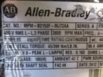 Allen Bradley MPM-B2153F-MJ72AA AC Servo Motor 480VAC 7.2kW 9HP 98.4A *Tested* - Image 10