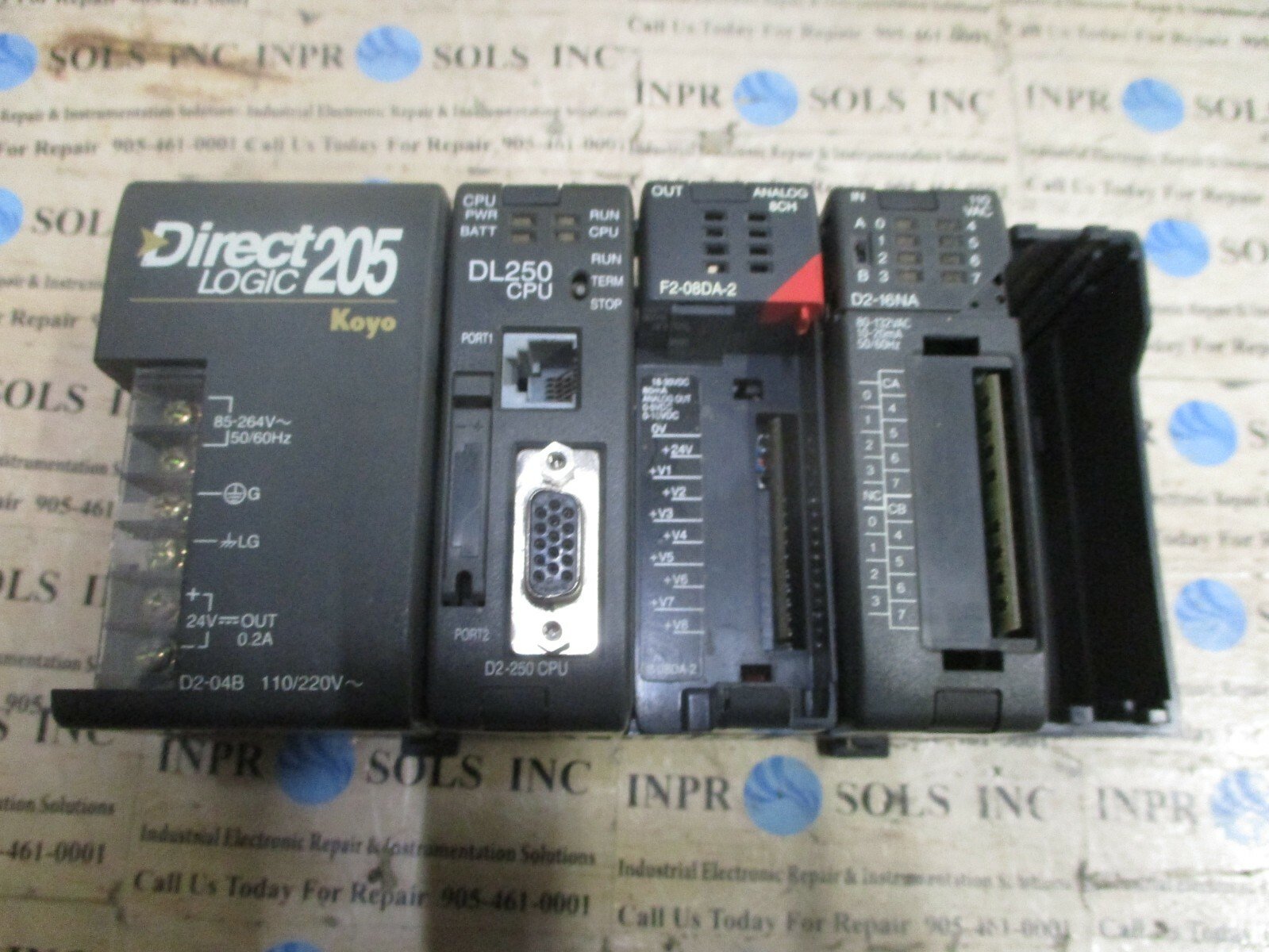 Automation-Direct-Logic-205-PLC-D2-04B-D2-250-CPU-Unit-F2-08AD-2-D2-16NATested-154998822433 Automation Direct Logic 205 PLC D2-04B D2-250 CPU Unit F2-08AD-2 D2-16NA*Tested* - Image 1