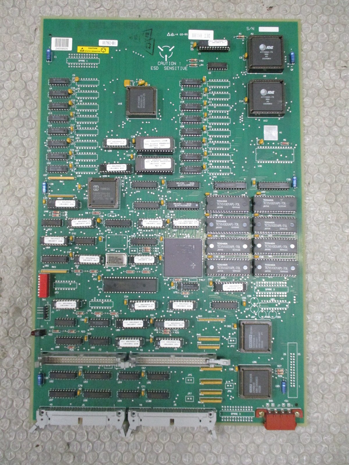 Delphax-1017962-001-PCB-circuit-Board-1014834-001-PCB-Control-Box-Tested-152945294403 Delphax 1017962-001 PCB circuit Board 1014834-001 PCB Control Box *Tested* - Image 1
