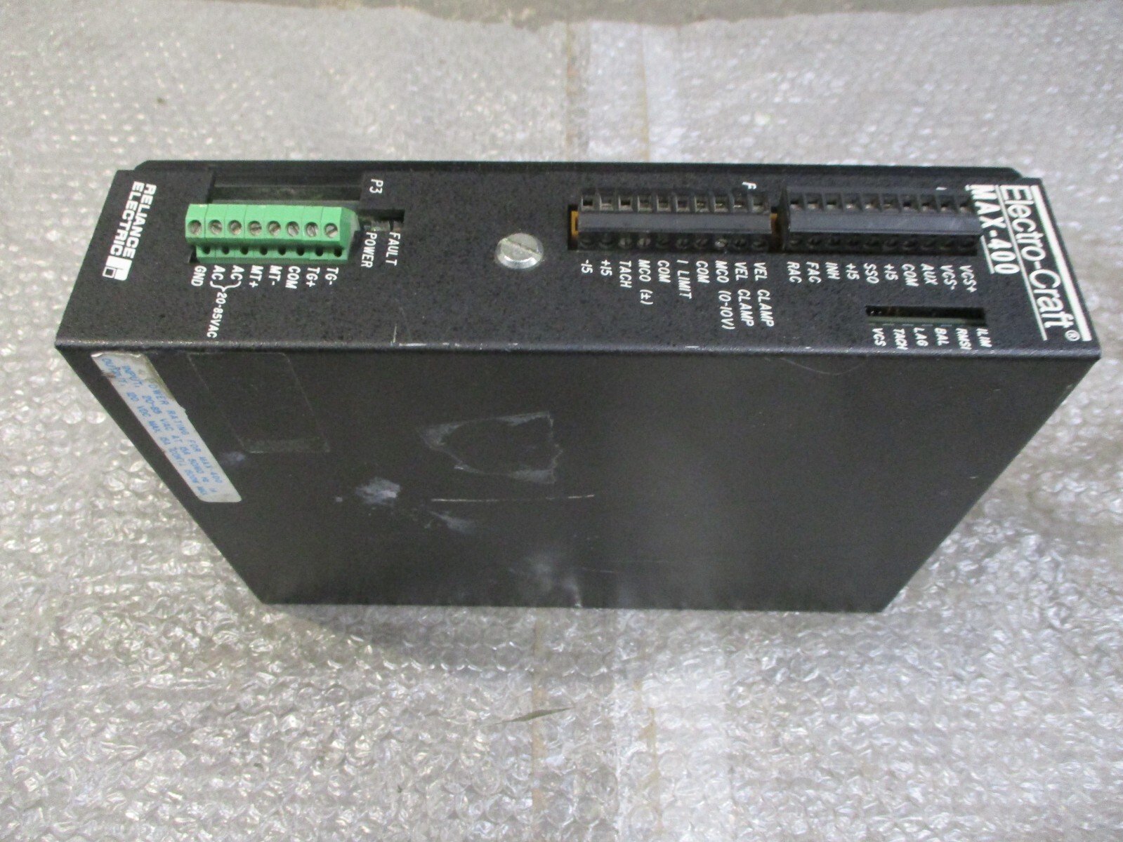 Electro-Craft-MAX-400-C-Servo-Controller-IN-20-85VAC-OUT-120VDC-1500W-Tested-155481934683 Electro-Craft MAX-400 C Servo Controller IN: 20-85VAC OUT: 120VDC 1500W *Tested* - Image 1