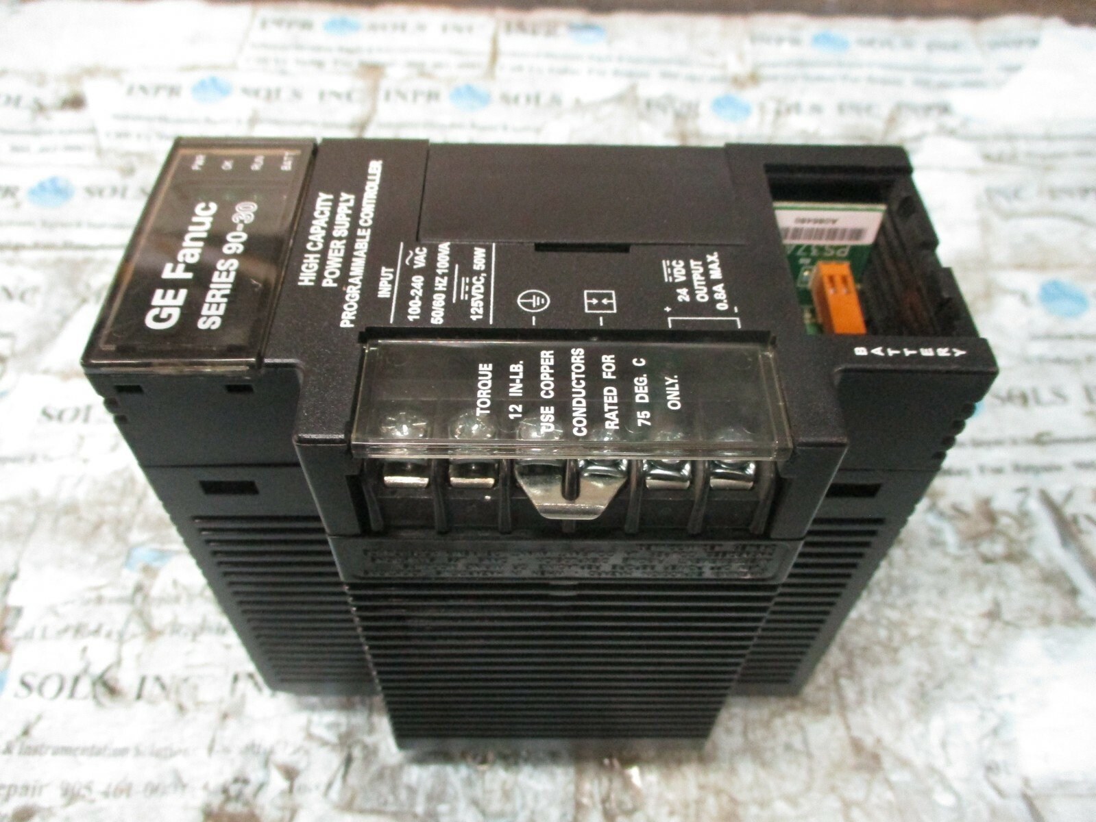 FANUC-IC693PWR330G-Power-Supply-Series-90-30-Unit-50Watt-TestedCracked-Cover-154110537333 FANUC IC693PWR330G Power Supply Series 90-30 Unit 50Watt *Tested**Cracked Cover* - Image 1