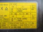 Fanuc A06B-0830-B100 AC Spindle Motor aP30 4500RPM 15kW/18kW 134-192V *Tested* - Image 10