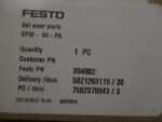 Festo DFM-80-PA Set Wear Parts Repair Kit Festo PN 394802 Festo 394802  *NEW* - Image 5