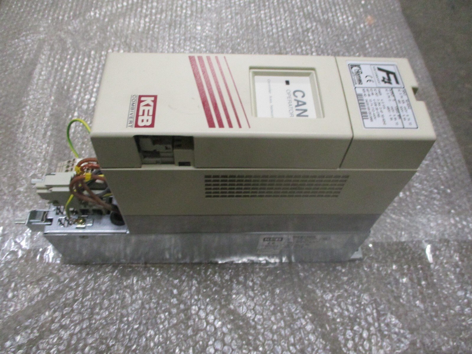 KEB-10F4F1D-4A04-Combivert-AC-Drive-400VAC-58A-22kW-4kVA-cw-Filter-Tested-165908057813 KEB 10.F4.F1D-4A04 Combivert AC Drive 400VAC 5.8A 2.2kW 4kVA c/w Filter *Tested* - Image 1