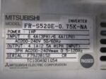 Mitsubish FR-S520E-0.75K-NA Inverter AC Drive 1HP 200-240VAC 4.1A 3P/1P *Tested* - Image 6