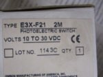 OMRON E3X-F21 Photoelectric Switch 2M 10-30VDC Omron Photoelectric Switch *NEW* - Image 7