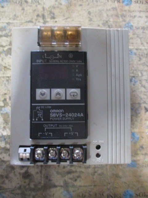 Omron-S8VS-24024A-DC-Power-Supply-24VDC-10A-100-240VAC-38A-Tested-167905406573 Omron S8VS-24024A DC Power Supply 24VDC 10A 100-240VAC 3.8A *Tested* - Image 1