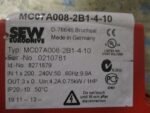 SEW MC07A008-2B1-4-10 Eurodrive AC Drive 200-240VAC 4A 0.75kVA *Tested No Cover* - Image 8