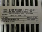 Saftronics CIMR-PCU40P4 PC3 Inverter Motor Control 1.2kVA 0.75HP 400VAC *Tested* - Image 6