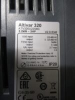 Schneider ATV320U22S6C Altivar 320 Ac Drive 2.2kW 3HP 600VAC 3.9A V2.9 *Tested* - Image 9