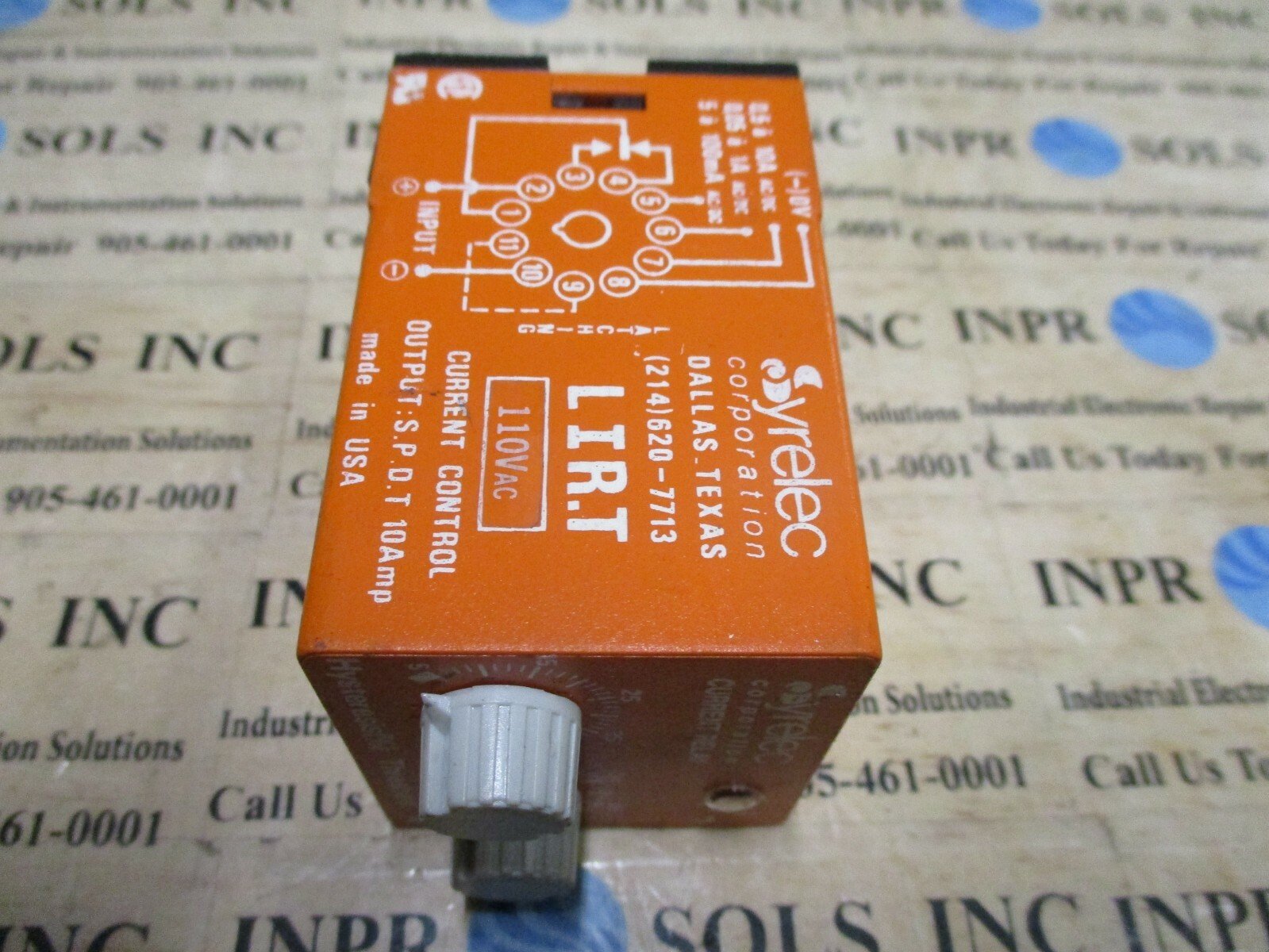 Syrelec-LIRT-Current-Relay-100VAC-Current-Control-Module-SPDT-10A-LIRT-Tested-165237450613 Syrelec LIRT Current Relay 100VAC Current Control Module SPDT 10A LIR.T *Tested* - Image 1