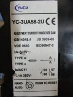 Yuca YC-3UA58-2U Overload Relay GB14048.4 600V Yuca Oveload Relay *Tested* - Image 7