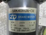 ZD 5RK40RGN-CM AC Brake Motor 220VAC 40Watt 1350rpm 3.0uF 1Phase *Tested* - Image 6