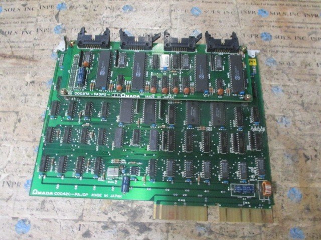 AMADA-C00420-PAJDP-Circuit-Board-PCB-H074LS74AP-Logic-Chip-Vtg-Tested-167974960344 AMADA C00420-PAJDP Circuit Board PCB H074LS74AP Logic Chip Vtg *Tested* - Image 1