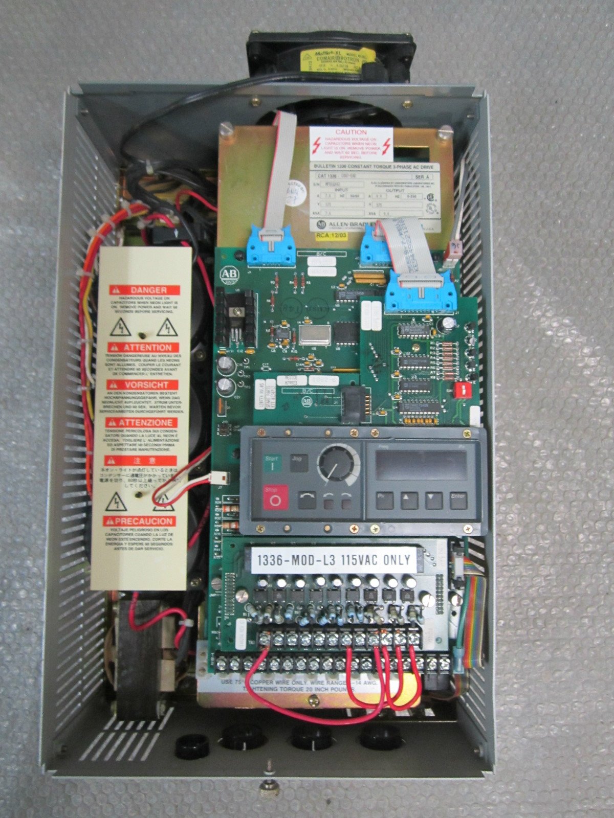 Allen-Bradley-1336-C007-EAD-Constant-Torque-AC-Drive-575VAC-10KVA-Ser-A-Tested-162383975474 Allen Bradley 1336-C007-EAD Constant Torque AC Drive 575VAC 10KVA Ser A *Tested* - Image 1