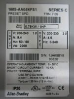 Allen Bradley 160S-AA04NPS1 AC Drive Series C 0.75kW/1HP 240VAC FRN7.05 *Tested* - Image 8