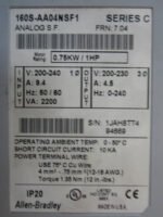 Allen Bradley 160S-AA04NSF1 Ser C 0.75kW/1HP 240VAC DeviceNet 160-DN2 *Tested* - Image 9