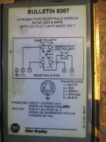 Allen Bradley 836T-T254J Pressure Switch Ser A 120-600V 7200/720VA 42bar*Tested* - Image 7