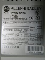 Allen Bradley 8520-3S10A-BAT-EX4-T1-Y-4-5-7 System Module 10kW *Fully Tested* - Image 10