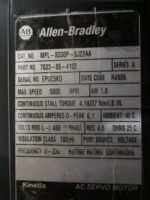 Allen bradley MPL-B330P-SJ22AA Kinetix AC Servo Motor 1.8kW 6.1A 460V A *Tested* - Image 9