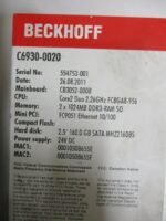 BECKHOFF C6930-0020 CPU Core2 Duo 2.6GHz Controller 24VDC *PARTS POWER DEAD* - Image 10