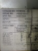 Baldor ZD18H550-EO AC Drive ZD18H550-E0 575VAC 50/60HP 37/47kW 52FLA *Tested* - Image 8