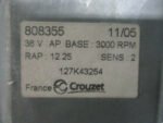Crouzet 808355 Motor 36V AP Base 3000RPM RAP: 12.25 Crouzet 808355 *Tested* - Image 5