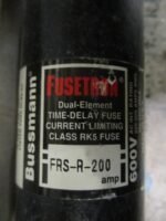 FUSETRON FRS-R-200 Dual-Element TIME-DELAY Limit Fuse 200A 600VAC 300VDC*NEW* - Image 6