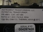 Instrument Transformer 467-480 Potential Tx LR89403 Ratio 4:1 5VA 10kV *Tested* - Image 8